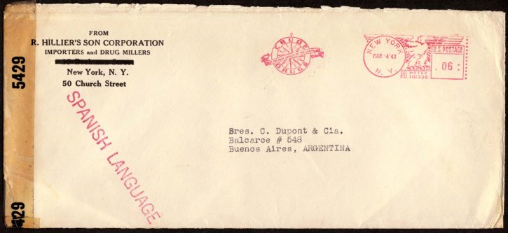 This is the mail for which you sent postage auxiliary marking